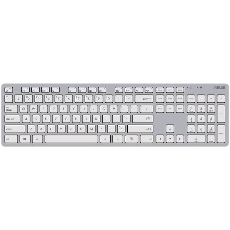 Teclado y Ratón Inalámbricos Asus W5000 Wireless/ Blanco