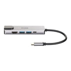 Docking USB Tipo-C D-Link DUB-M520/ 2xUSB/ 1xUSB Tipo-C/ 1xHDMI 4K/ 1xRJ45/ 1xThunderbolt/ Gris