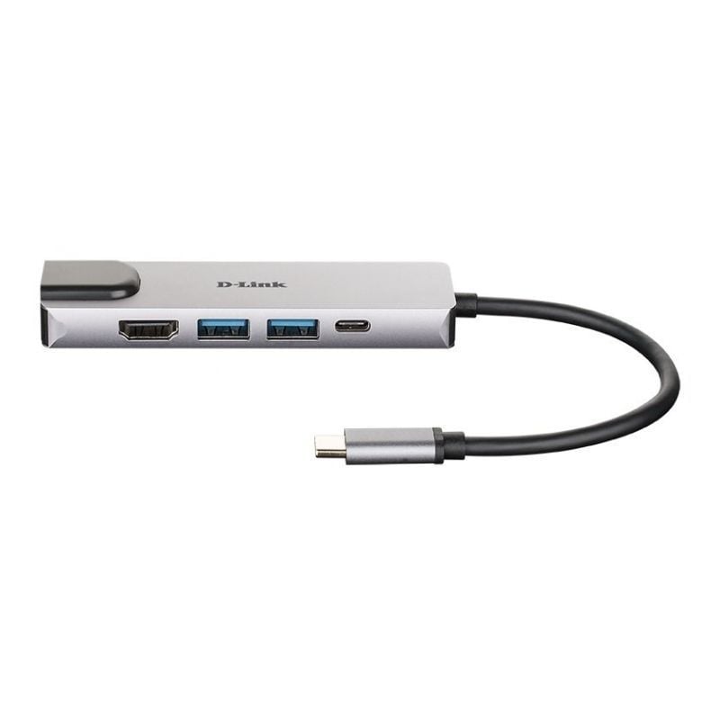 Docking USB Tipo-C D-Link DUB-M520/ 2xUSB/ 1xUSB Tipo-C/ 1xHDMI 4K/ 1xRJ45/ 1xThunderbolt/ Gris