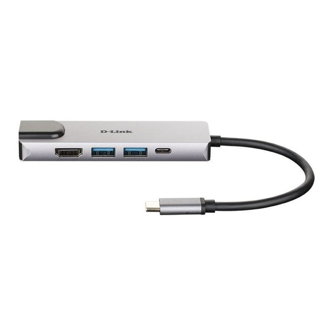 Docking USB Tipo-C D-Link DUB-M520/ 2xUSB/ 1xUSB Tipo-C/ 1xHDMI 4K/ 1xRJ45/ 1xThunderbolt/ Gris Main Image