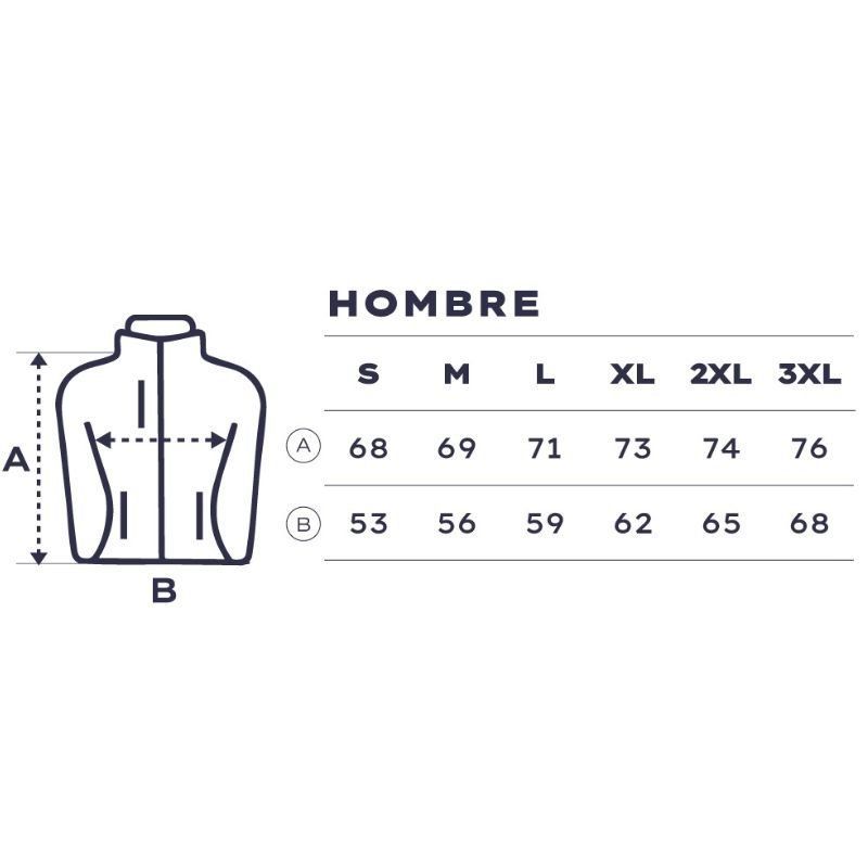 Chaqueta Team Depau para Hombre/ Talla XL/ Tejido Soft Shell repelente al agua/ Forro Interior de Tejido Polar