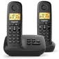 Teléfono Inalámbrico Gigaset Basic 100/ Pack DUO/ Negro