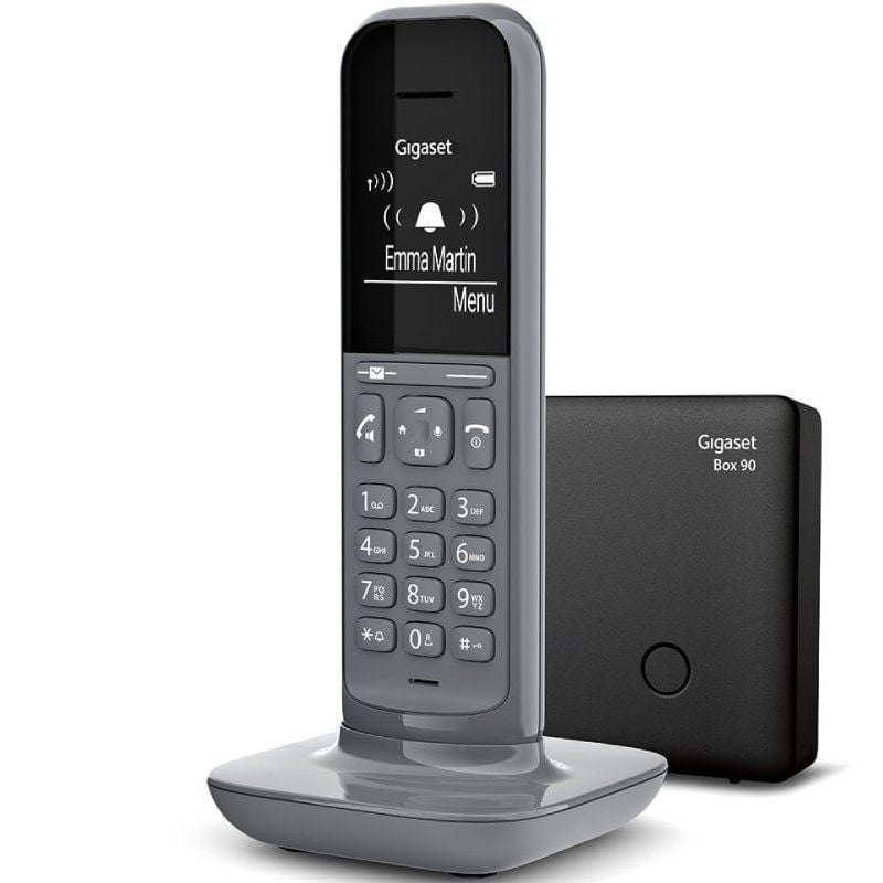 Teléfono Inalámbrico Gigaset CL390/ Pack DUO/ Gris
