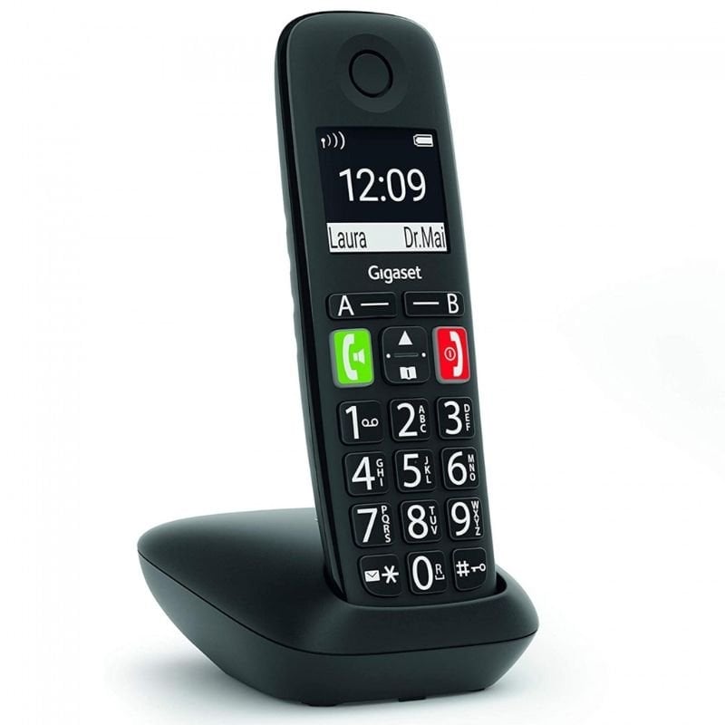Teléfono Inalámbrico Gigaset E290/ Negro