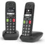 Teléfono Inalámbrico Gigaset E290/ Pack DUO/ Negro