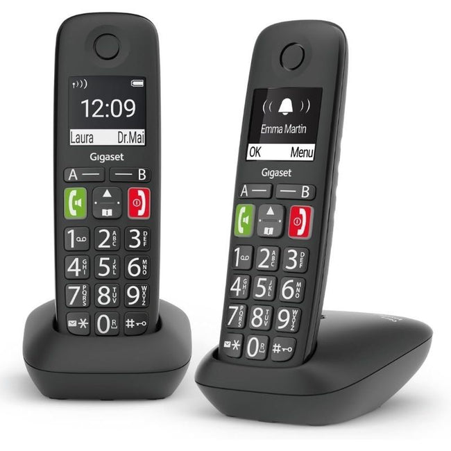 Teléfono Inalámbrico Gigaset E290/ Pack DUO/ Negro Hover Image
