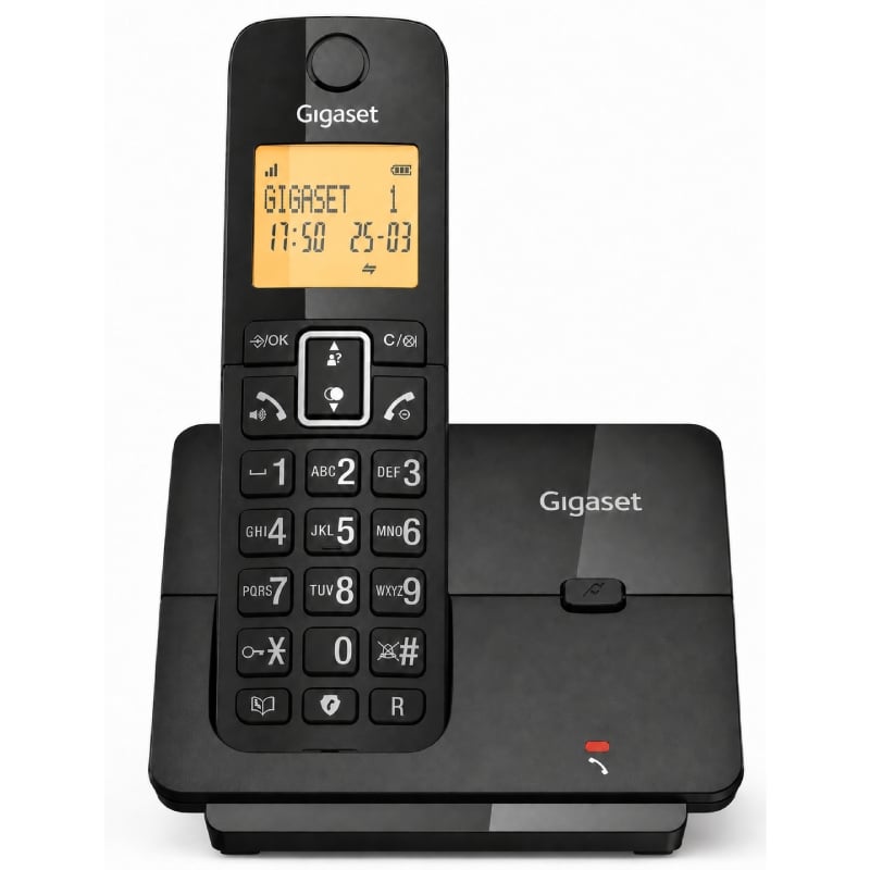Teléfono Inalámbrico Gigaset Essential 300/ Negro
