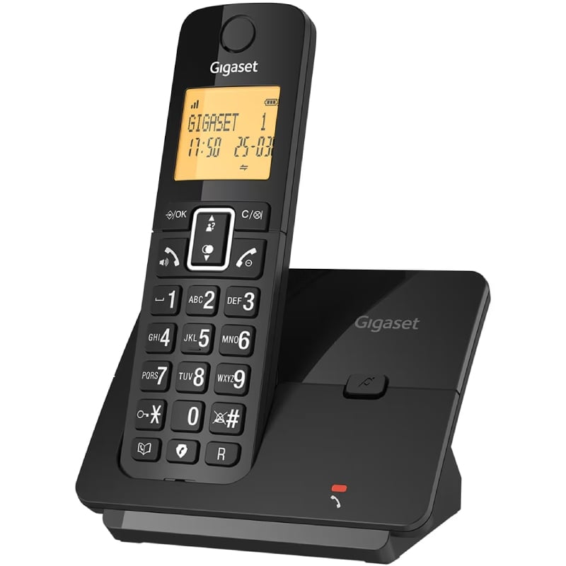 Teléfono Inalámbrico Gigaset Essential 300 DUO/ Negro