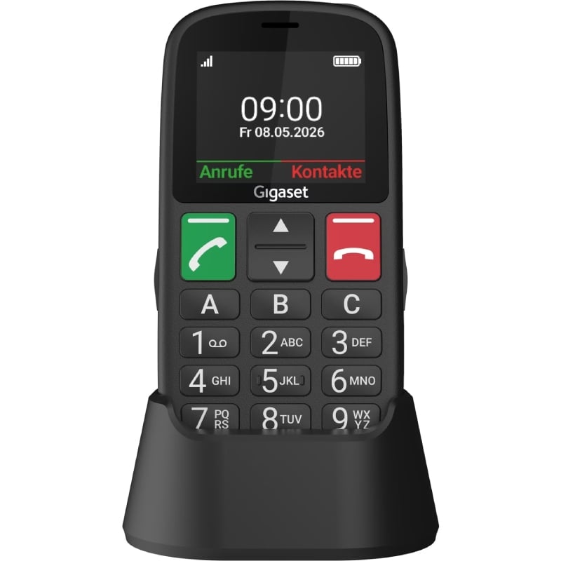 Teléfono Móvil Gigaset GL30 para Personas Mayores/ 4G/ Negro