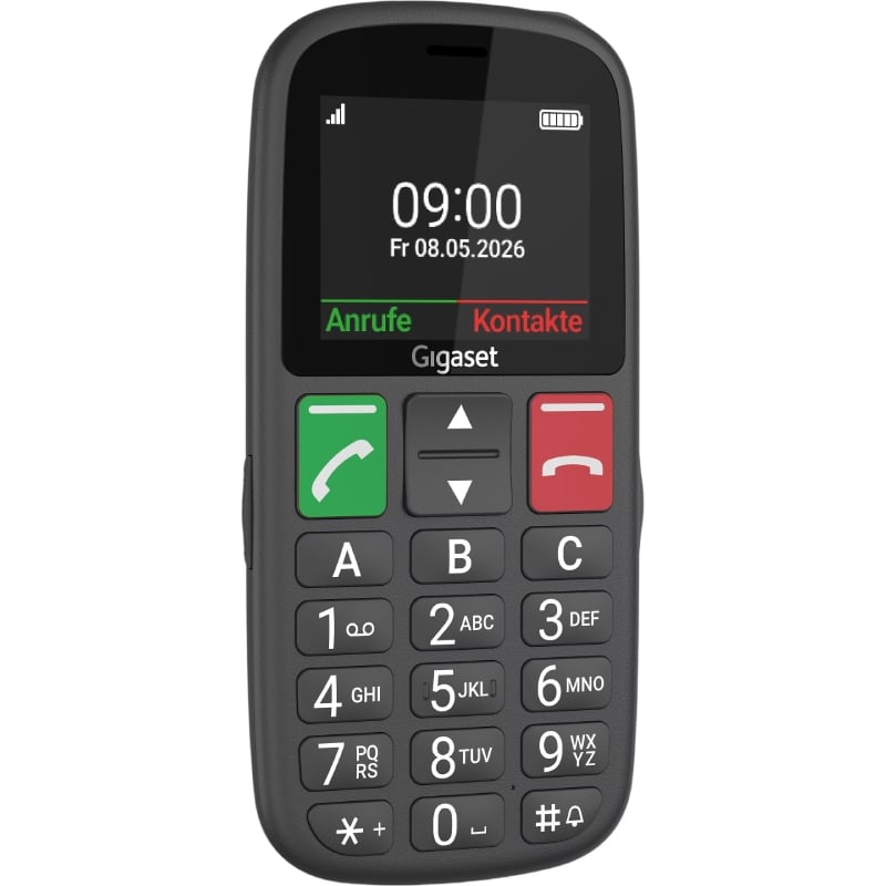 Teléfono Móvil Gigaset GL30 para Personas Mayores/ 4G/ Negro