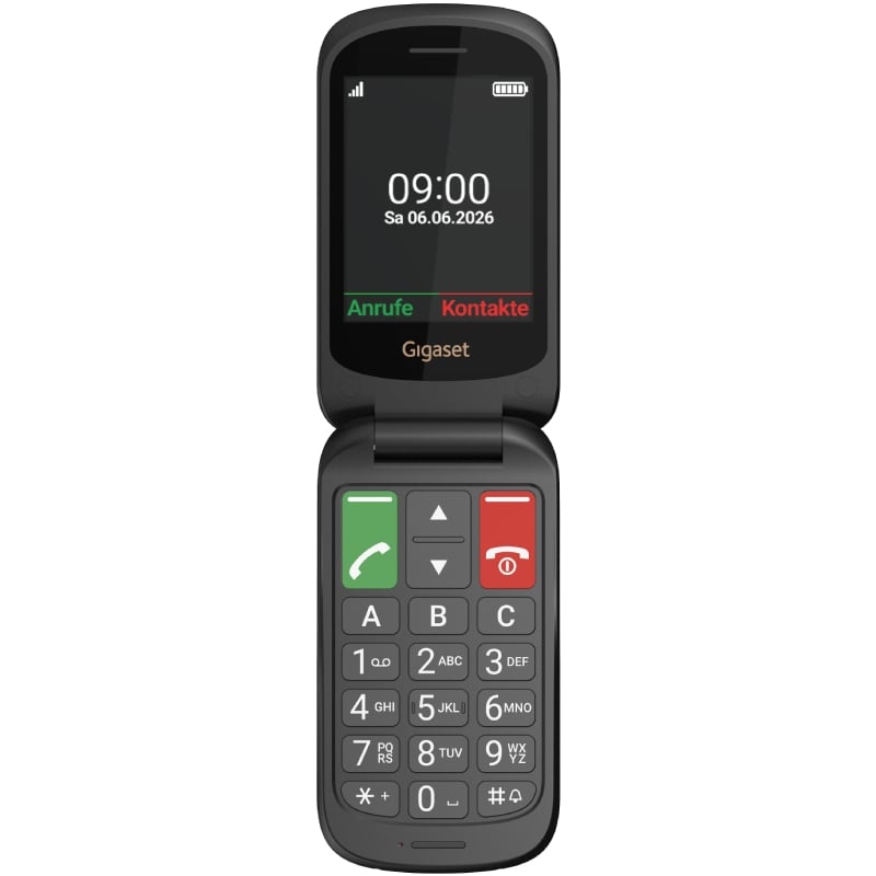 Teléfono Móvil Gigaset GL40 para Personas Mayores/ 4G/ Negro