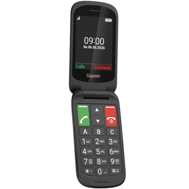 Teléfono Móvil Gigaset GL40 para Personas Mayores/ 4G/ Negro
