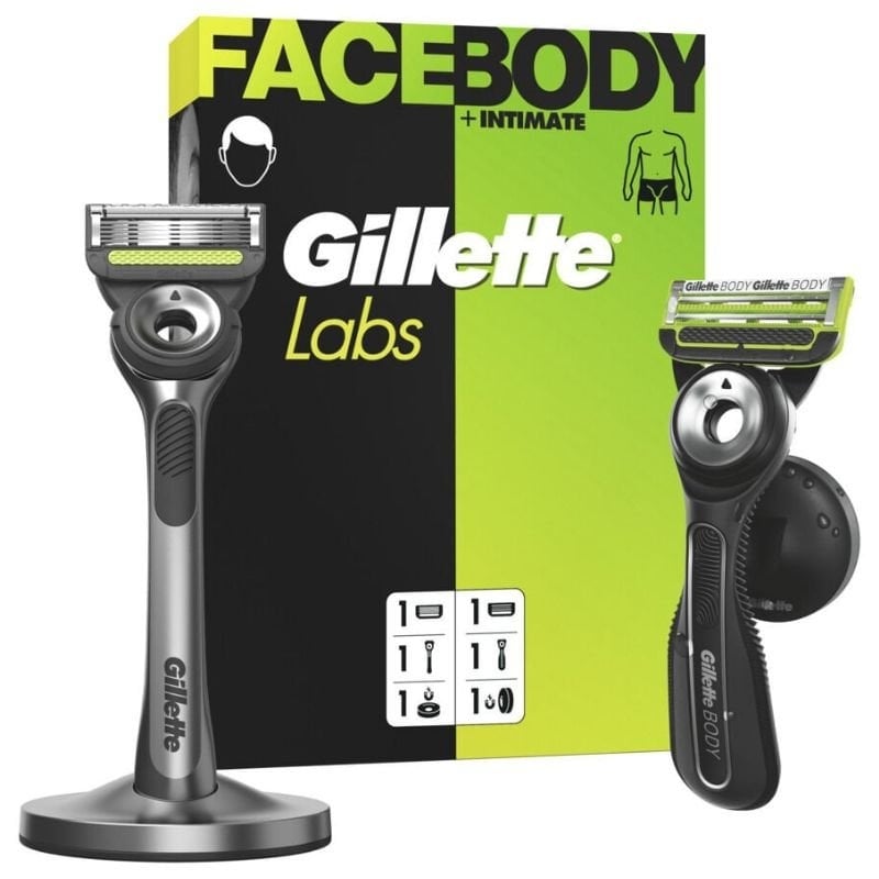 Pack de 2 Cuchillas de Afeitar Gillette GilletteLabs FaceBody + Intimate