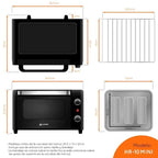 Horno de Sobremesa Grunkel HR-10MINI/ 1600W/ Capacidad 10L/ Negro