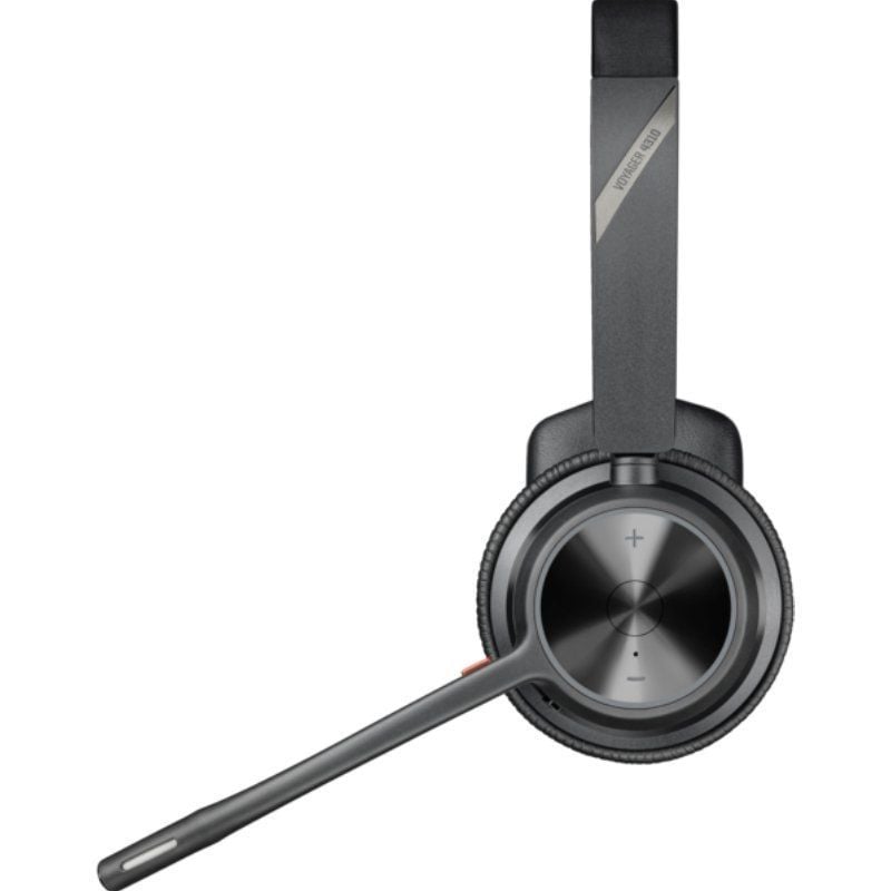 Auricular Inalámbrico Poly Voyager 4310 + Adaptador BT700 + Base de Carga/ con Micrófono/ Bluetooth/ Negro