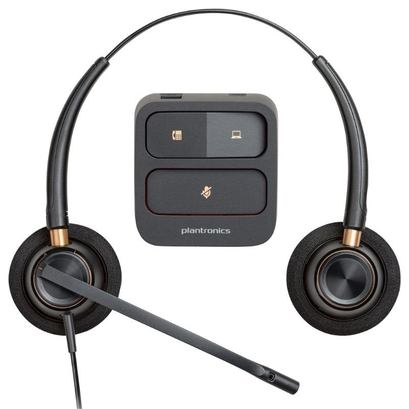 Auriculares Poly EncorePro 520/ con Micrófono/ QD/ Negros