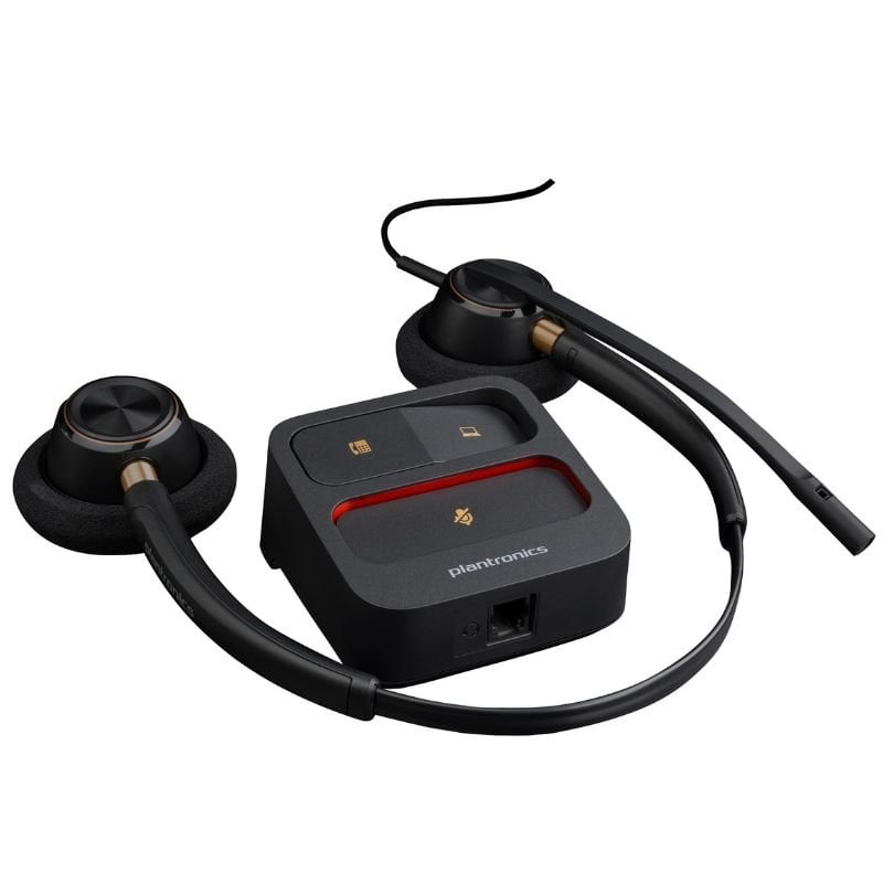 Auriculares Poly EncorePro 520/ con Micrófono/ QD/ Negros