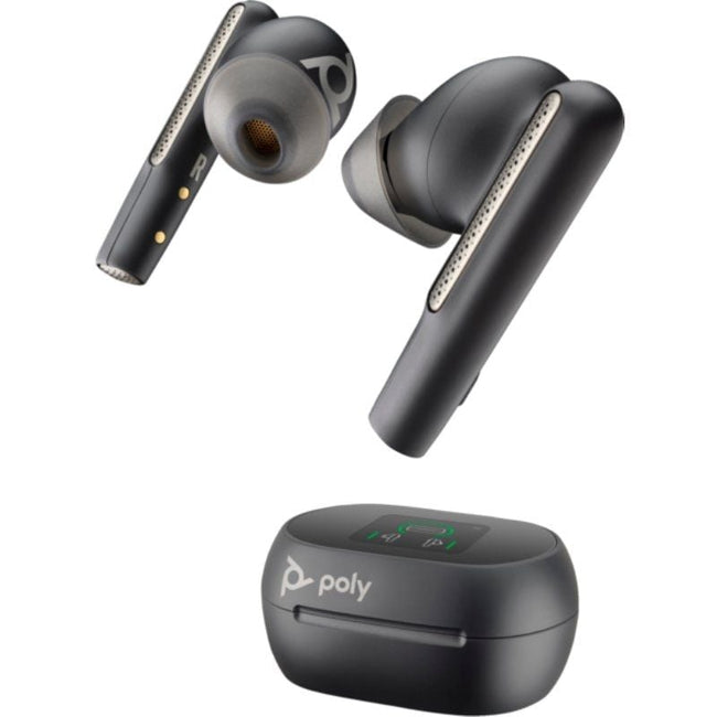 Auriculares Bluetooth Poly Voyager Free 60+ UC M con estuche de carga + Adaptador BT700/ Autonomía 10h/ Negros Hover Image