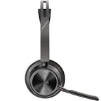 Auriculares Inalámbricos Poly Voyager Focus 2 para Microsoft Teams + Adaptador USB-C-A + Soporte de Carga/ con Micrófono/ Bluetooth/ Negro