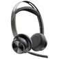 Auriculares Inalámbricos PolyVoyager Focus 2 USB-C-C + Adaptador USB-C/A/ con Micrófono/ Bluetooth/ Negros