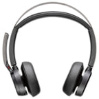 Auriculares Inalámbricos PolyVoyager Focus 2 USB-C-C + Adaptador USB-C/A/ con Micrófono/ Bluetooth/ Negros