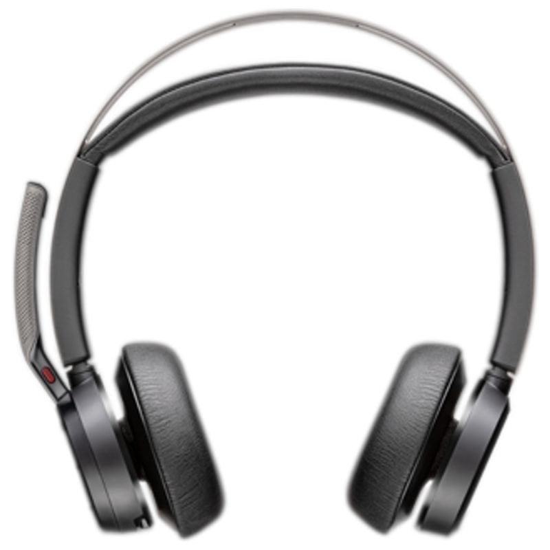 Auriculares Inalámbricos PolyVoyager Focus 2 USB-C-C + Adaptador USB-C/A/ con Micrófono/ Bluetooth/ Negros