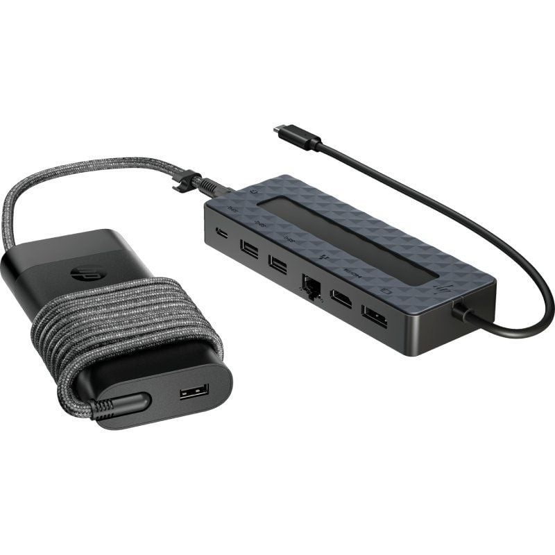 Pack Docking USB Tipo-C y Cargador Universal para Portátil HP 9H0H9AA