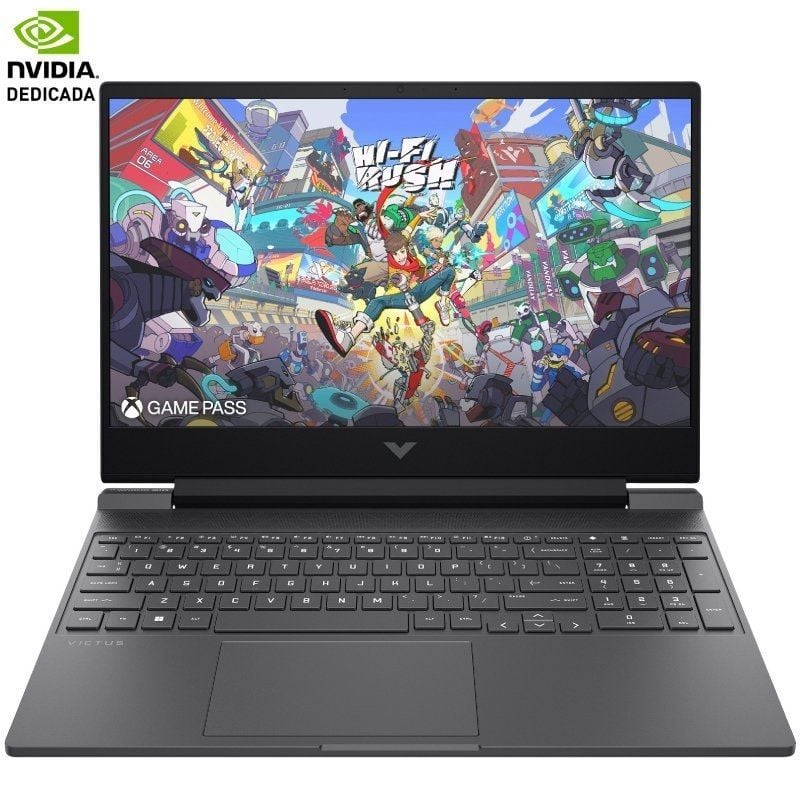 Portátil Gaming HP Victus 15-FB3709NS Ryzen 7 8845HS/ 32GB/ 1TB SSD/ GeForce RTX 4050/ 15.6"/ Sin Sistema Operativo