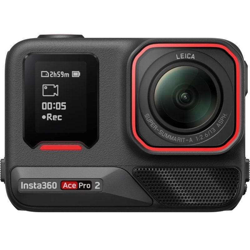 Cámara Digital Deportiva Insta360 Ace Pro 2 Pack de 2 Baterías/ 8K/ ngulo de visión 180/ Negra