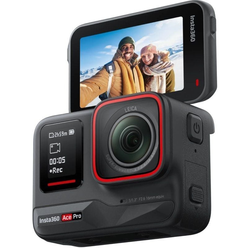 Cámara Digital Deportiva Insta360 Ace Pro/ 8K/ ngulo de visión 180/ Negra