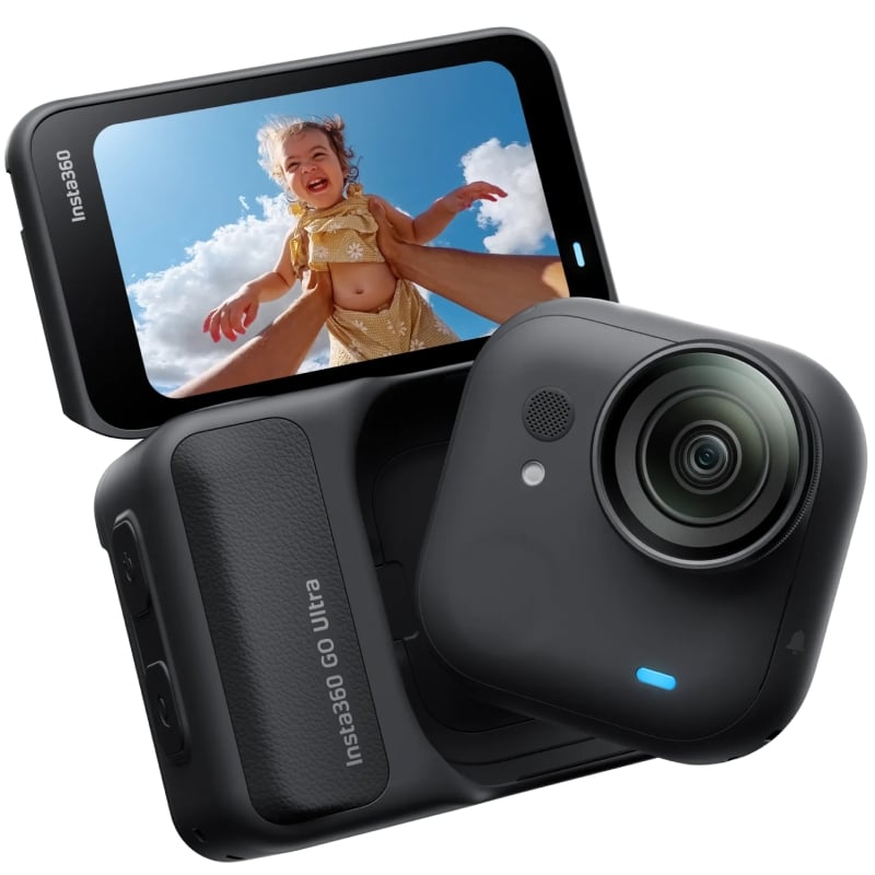 Cámara Digital Deportiva Insta360 GO Ultra Pack Standard/ 4K/ ngulo de visión 360/ Negra