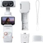 Cámara Digital Deportiva Insta360 Luna Ultra Pack Standard/ 8K/ ngulo de visión 360/ Blanca