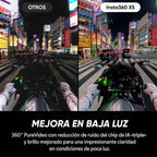 Cámara Digital Deportiva Insta360 X5 Motorcycle Bundle/ 8K/ ngulo de visión 360/ Negra