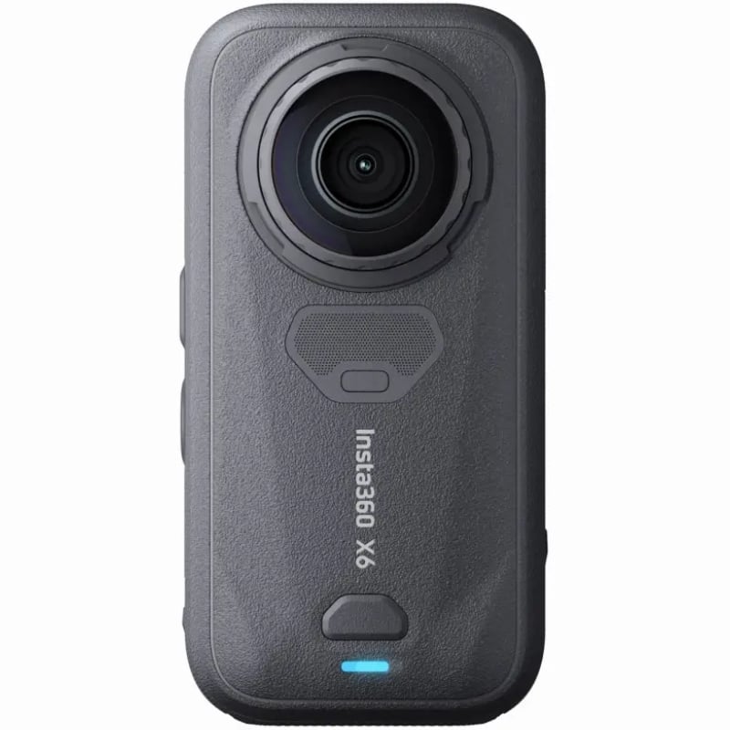 Cámara Digital Deportiva Insta360 X6 Pack Essential/ 8K/ ngulo de visión 360/ Negra/ Incluye Stick, Baterías, Bolsa y Capuchón de Lente