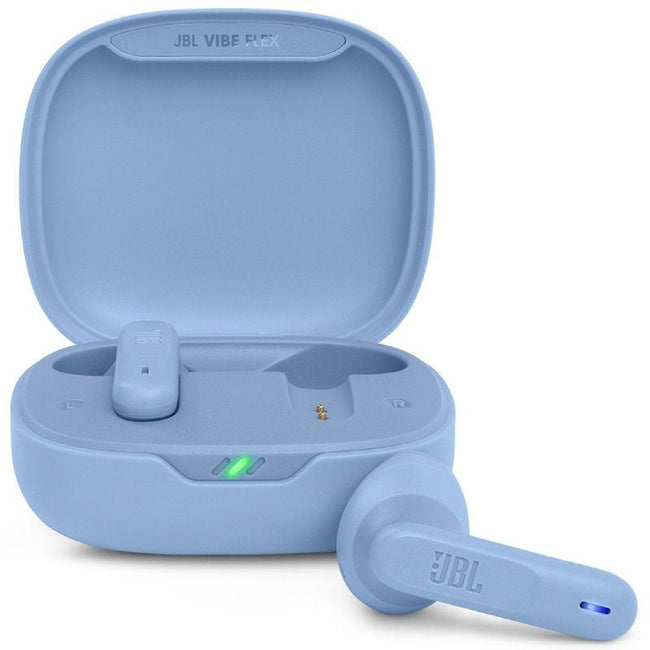 Auriculares Bluetooth JBL Vibe Flex con estuche de carga/ Autonomía 8h/ Azul Hover Image
