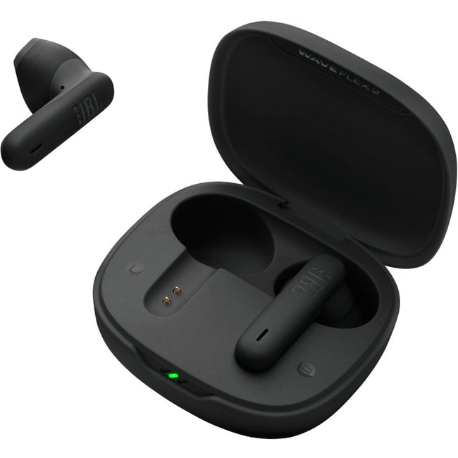 Auriculares Bluetooth JBL Wave Flex con estuche de carga/ Autonomía 10h/ Negros Main Image