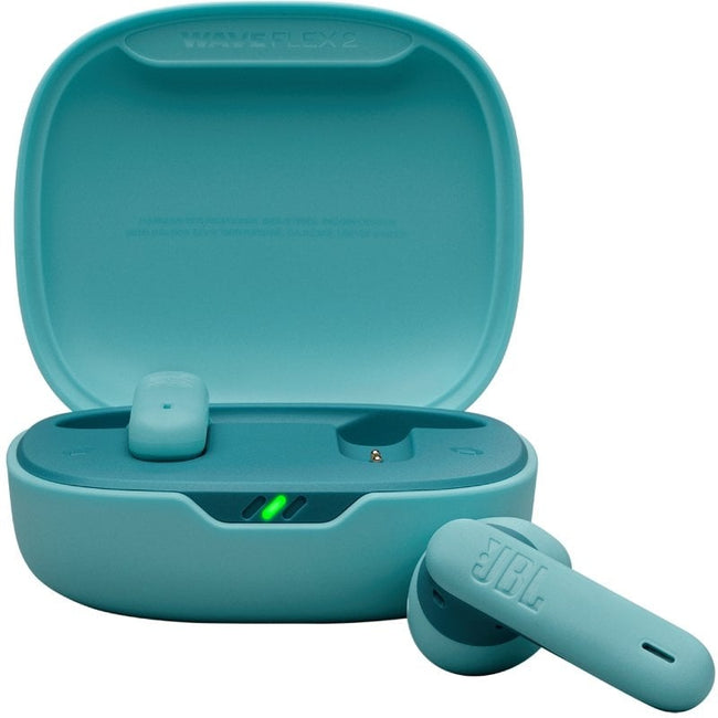 Auriculares Bluetooth JBL Wave Flex con estuche de carga/ Autonomía 10h/ Azules Hover Image