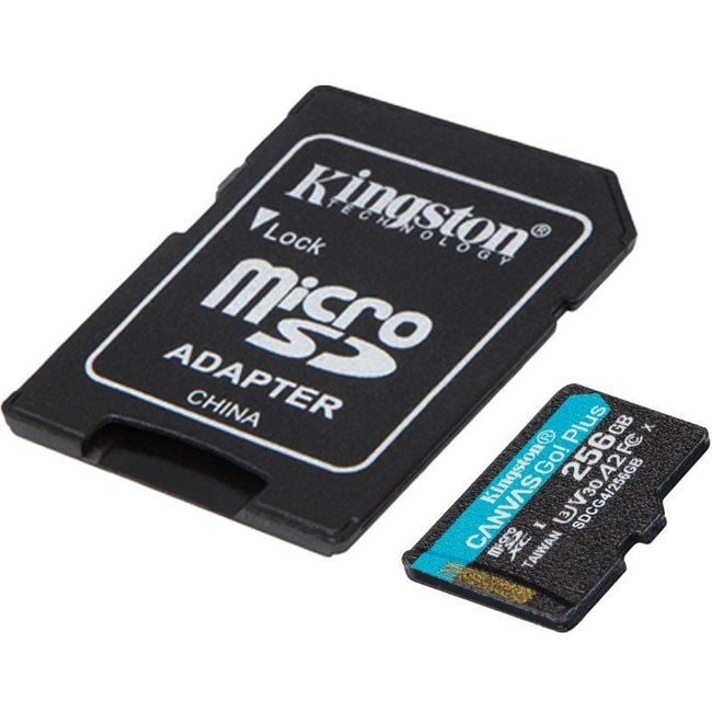 Tarjeta de Memoria Kingston CANVAS Go! Plus 256GB microSD XC con Adaptador/ Clase 10/ 200MBs Main Image