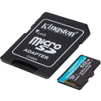 Tarjeta de Memoria Kingston CANVAS Go! Plus 512GB microSD XC con Adaptador/ Clase 10/ 200MBs