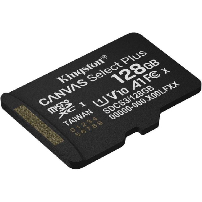 Tarjeta de Memoria Kingston CANVAS Select Plus 128GB microSD XC/ Clase 10/ 150MBs Main Image