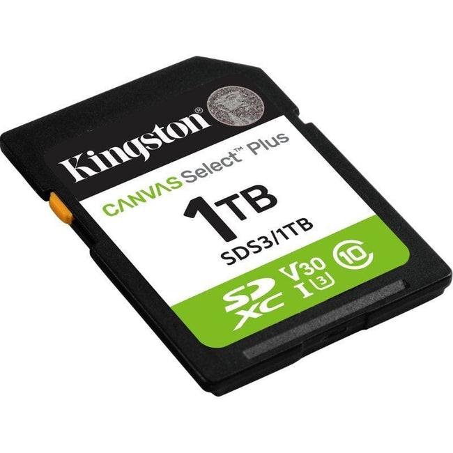 Tarjeta de Memoria Kingston CANVAS Select Plus 1TB SD XC/ Clase 10/ 150MBs Main Image