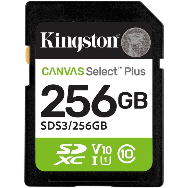 Tarjeta de Memoria Kingston CANVAS Select Plus 256GB SD XC/ Clase 10/ 150MBs Hover Image