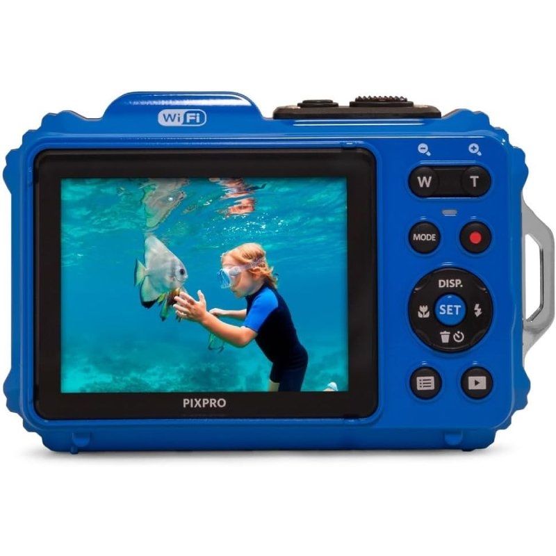 Pack Cámara Digital Kodak Pixpro WPZ2BL6 + 2 Baterías + 1 MicroSD/ 16MP/ Zoom ptico 4x/ Azul