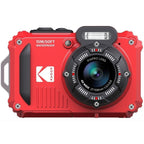 Pack Cámara Digital Kodak Pixpro WPZ2RD6 + 2 Baterías + 1 MicroSD/ 16MP/ Zoom ptico 4x/ Rojo