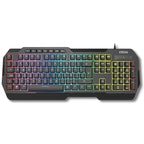 Pack Gaming Krom Kenta/ Teclado RGB + Ratón + Alfombrilla + Auriculares