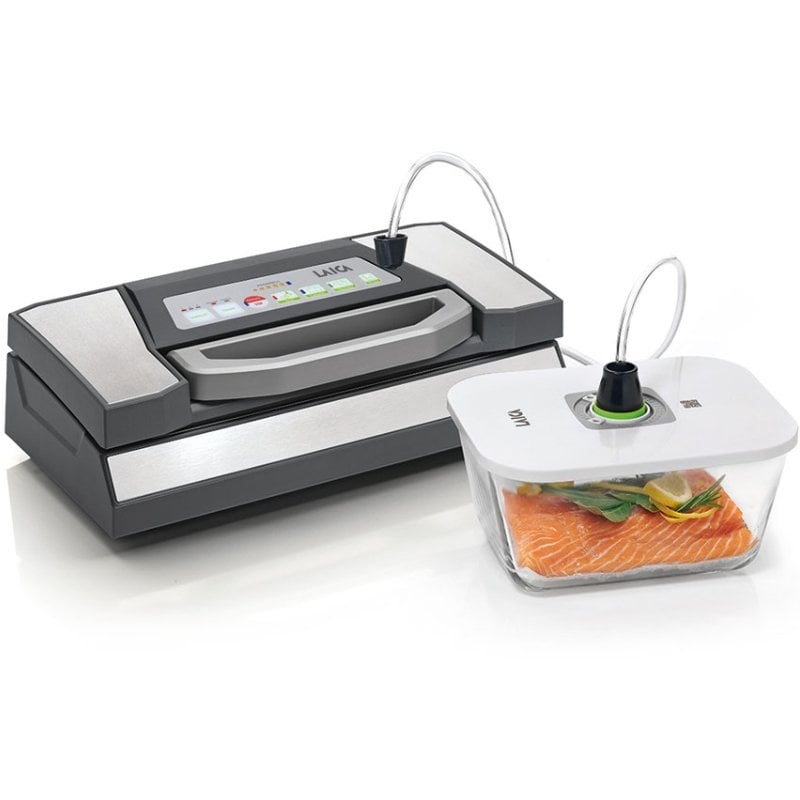Recipiente de Cristal Laica VT33070/ con Funcion al Vacio/ Capacidad 2.7L