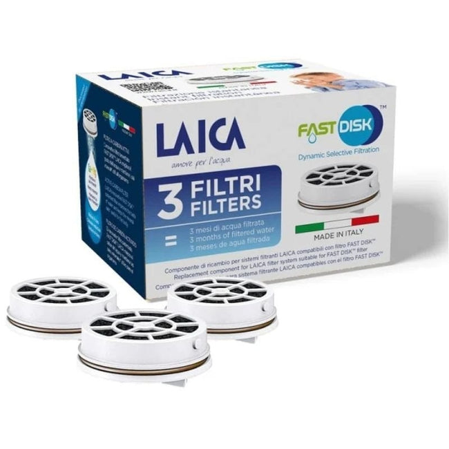 Filtro de Carbón FAST DISK Laica FD03A/ Pack de 3 Unidades/ Compatibilidad Flown go Hover Image