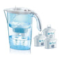 Pack Jarra Filtrante Laica Stream Line/ 2.3L/ Blanca/ Jarra + 3 Filtros BI-FLUX