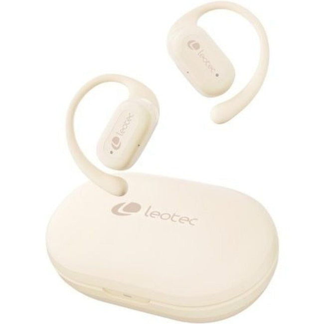 Auriculares Deportivos Bluetooth Leotec Open Air Zenith Sport con estuche de carga/ Autonomía 6.5h/ Beige Hover Image