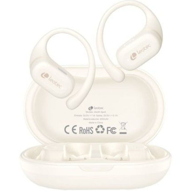 Auriculares Deportivos Bluetooth Leotec Open Air Zenith Sport con estuche de carga/ Autonomía 6.5h/ Beige Main Image